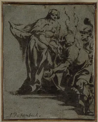 Jelenet a klasszikus mitológiából, 1600-as évek.