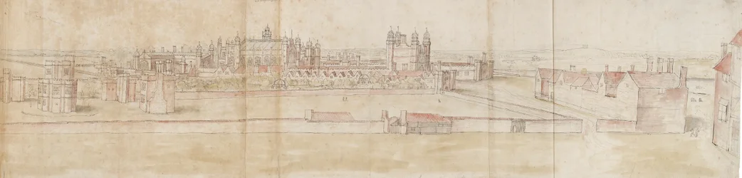 Hampton Court Palace északról, 1550-1560