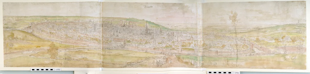Brüsszel panoráma északról, 1558