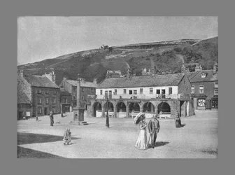 Old Shambles and Market Place, Settle, c1900