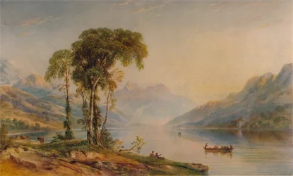 Ben helyszín a Loch Achrayból, 1840, 1935