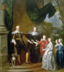 János, Nassau grófja családjával, 1634