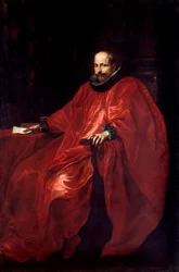 Agostino Pallavicino (1577-1649) portréja nagyköveti ruhában XV. Gergely pápához Antonie Van Dyck (1599-1641) festménye V. 219,5x148 cm Genes, Galleria di Palazzo Bianco