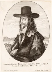 I. Károly portréja, kocsma. 1649