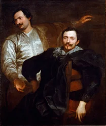 Lucas (1591-1661) és Cornelis (1592-1669) festők portréja, Wael”” Antonie Van Dyck (1599-1641) festménye 1627 Dim. 120x101 cm Róma, Pinacoteca Capitolina, bev. 71