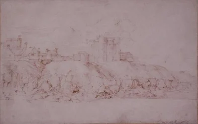 Az Ypres-torony, Rye, délről nézve (toll és tinta papíron)