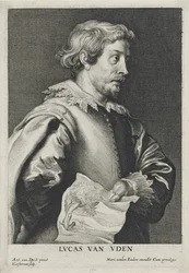 Lucas van Uden, 1630-1640, Lucus Vorsterman (1595-1675) rézkarca (metszet fektetett papírra)