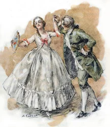 Werther Charlotte-tal táncol