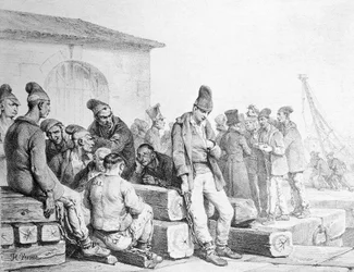 Az elítéltek, metszett Francois Seraphin Delpech (1778-1825), 19. század első fele