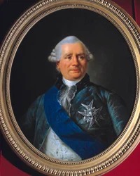 Charles Gravier, Vergennes grófjának (1719-1787) portréja Antoine Francois (Antoine-Francois) Callet miniszteri festménye (1741-1823) XVIII. Mérete 0,79 x 0,61 m. Versailles, Chateau Múzeum