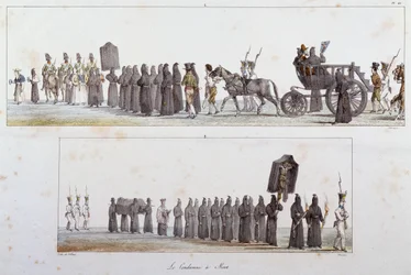Halálra ítélte Antoine Jean-Baptiste Thomas (1791-1834), akvarell