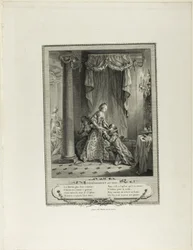 Az esemény a bálon, a Monument du Costume Physique et Moral de la fin du Dix-huitième siècle című kötetből