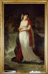 Christine Boyer (1776-1800) posztumusz portréja, Lucien Bonaparte első nő Antoine Jean Gros (1771-1835) festménye 19. századi nap. 2,14x1,34 m.