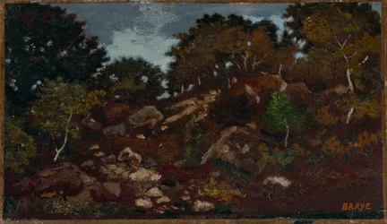 Sziklák a Fontainebleau-erdőben