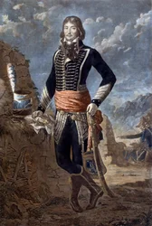 Marceau tábornok (1769-1796) portréja (Francois Severin Marceau Desgraviers), Antoine Louis Francois Sergent (1751-1847), Marceau őrmesterként ismert festménye alapján. 18. századi metszet. Párizs, musee de l