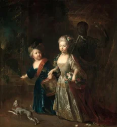 Idősebb Friedrich Méret és Wilhelmine / Pesne 1714