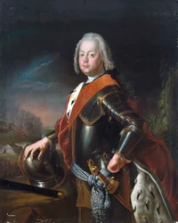Christian August, Anhalt-Zerbst hercegének portréja, 1690-1747, 1725.