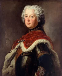 II. Porosz Frigyes portréja (Frederic II de Prussia, dit le Grand