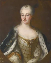 Brandenburg-Schwedt Henriette Mária portréja 1702-1782