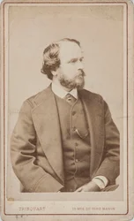 Paul Taglioni táncos, koreográfus és balettmester portréja 1808-1884, 1860 körül.