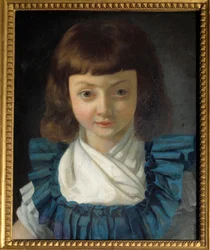 A delfin portréja, a jövő XVII. Lajos (1785-1795). Antoine Vestier (1740-1824) festménye. 1792 körül.