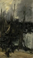 Kikötőre néző Dunkerque-ben (vagy Dieppe-ben?)