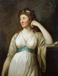 Elisa von der Recke portréja 1754-1833, 1795-1796.