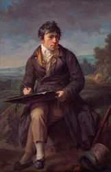 Carl Anton Graff tájképfestő portréja