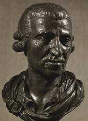 Joseph Haydn. Öntött ólom mellszobor ...