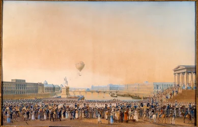 XVIII. Lajos francia király (1755-1824) főbeszéde Párizsban 1814. május 3-án. Antoine Ignace Melling (1763-1831) festménye