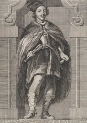 Infante Ferdinánd osztrák bíboros portréja, 1728.
