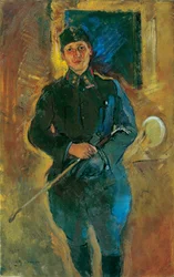 Otto von Aichelburg-Zossenegg lovassági hadnagyként