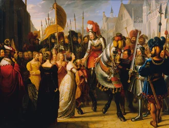 Maximilian császár belépése Gentbe