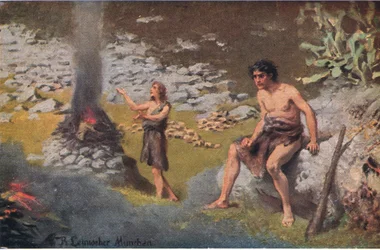 Káin és Ábel, a Hulberts Story of the Bible című műből, kiadta a The John Winston Company, 1932