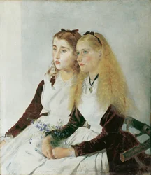A művész unokahúgai, Elisabeth és Maja