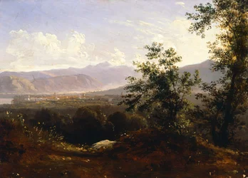 Sorrento kilátása a fokról (olaj, vászon)
