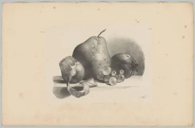 Körte, őszibarack, szőlő és hámozott citrom Flower and Fruit Studies (...) 3. epizód (sorozat címe)