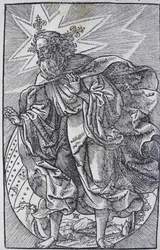 A világ teremtése, a Worms Bibliából, 1529.