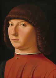 Fiatalember portréja, 1475-1480 körül (tempera és olaj, nyárfa tábla)