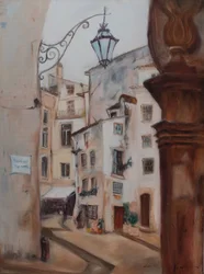 Coimbra, Portugália, 2015 (olaj, vászon)