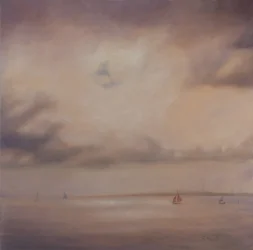 Csónakcsalád, 2014 (olaj, vászon)