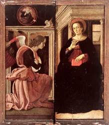 Angyali üdvözlet (tempera a panelen)