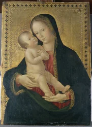Madonna és gyermeke, 1480-85 körül (tempera nyárfán)