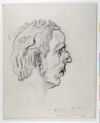 Jacques Prevel (1915-1951) költő portréja profilból - május 11.