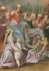 Apse, Antonio Campi, Jézus bejárata Jeruzsálembe 1582-84, Részlet