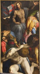 A feltámadás, Antonio Campi (1523-1587) festménye, 16. század, Santa Maria dei Miracoli presso San Celso templom, Milánó, Olaszország