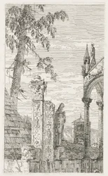 Nézetek: Szobrászat töredékei, 1735-1746.