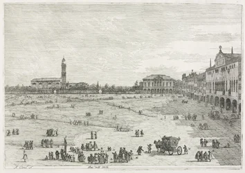 Nézetek: Prà della Valle, Padova, 1735-1746.