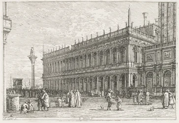 Nézetek: Könyvtár, Velence, 1735-1746.