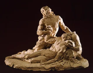 Antonio Canova (1757-1822) Krisztus siralma, agyagminta, részlet
